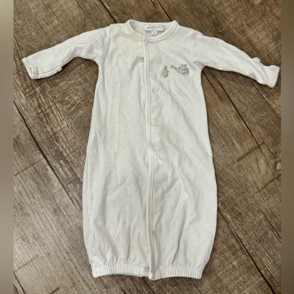 Magnolia Baby Worth the Wait Converter Gown Newborn White Pima Cotton